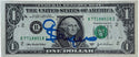 Gale Sayers Autographed Dollar Bill Chicago Bears (JSA)