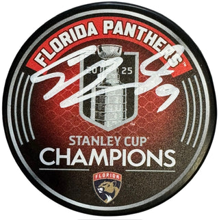 Sam Bennett Autographed 2025 Stanley Cup Champions Official Puck (JSA Witness)