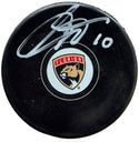 A. J. Greer Autographed Panthers Logo Puck