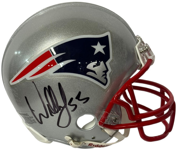 Willie McGinest Autographed New England Patriots Mini Helmet (JSA)