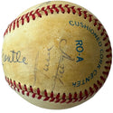 Mickey Mantle Willie May Duke Snider Signed Official American League Baseball (JSA)