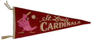 1950's St Louis Cardinals Vintage Full-Size Pennant