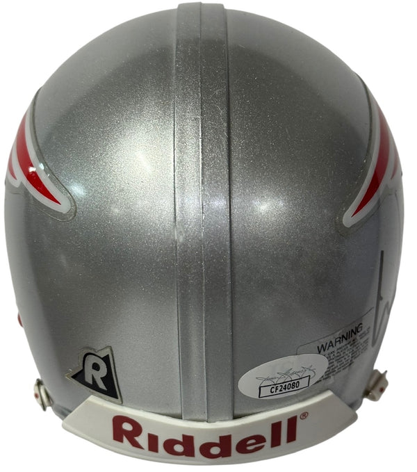 Willie McGinest Autographed New England Patriots Mini Helmet (JSA)