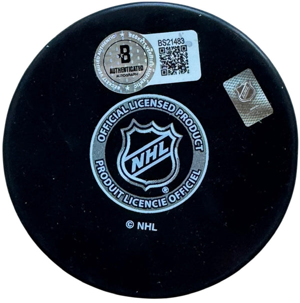 Paul Maurice Autographed Panthers Official Puck (Beckett)