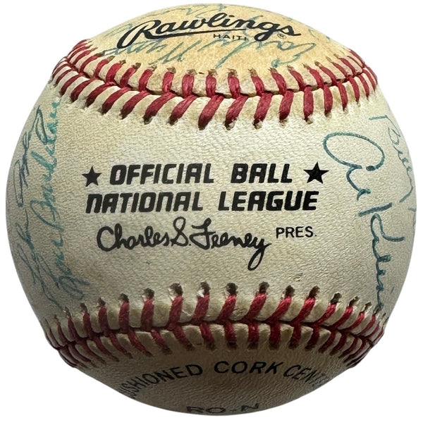 MLB Hall Of Famers Autographed Official Baseball (JSA)