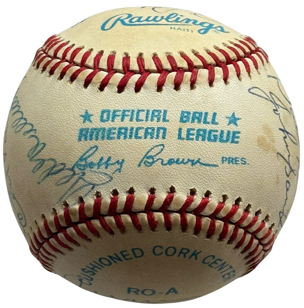 Hall Of Famers and Stars Autographed Official Baseball (JSA)