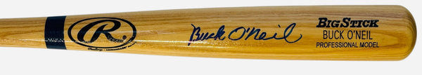 Buck O'Neil Autographed Rawlings Adirondack Big Stick Bat