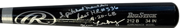 Jim Lonborg Autographed Rawlings Adirondack Big Stick Bat
