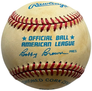 Bob Feller Autographed Official American League Baseball