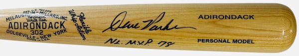 Dave Parker Autographed Adirondack 302 Bat (JSA)