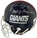 Y.A. Tittle Autographed Giants Mini Helmet (JSA)