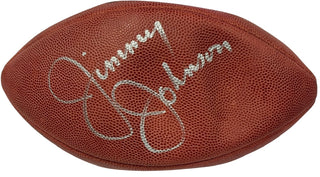 Jimmy Johnson Autographed Official Wilson Football