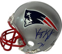 Vince Wilfork Autographed New England Patriots Mini Helmet (JSA)