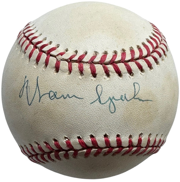 Warren Spahn Autographed Official National League Baseball