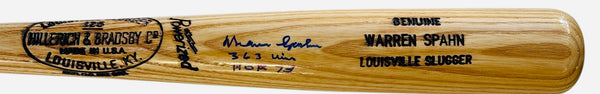 Warren Spahn Autographed Louisville Slugger 125 Bat