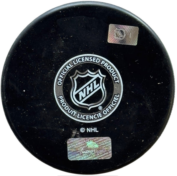 Jesper Boqvist Autographed Panthers Logo Puck