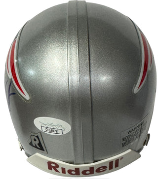 Vince Wilfork Autographed New England Patriots Mini Helmet (JSA)