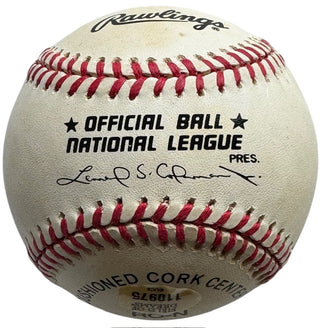 Warren Spahn Autographed Official National League Baseball