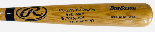 Phil Niekro Autographed Rawlings Adirondack Big Stick Bat