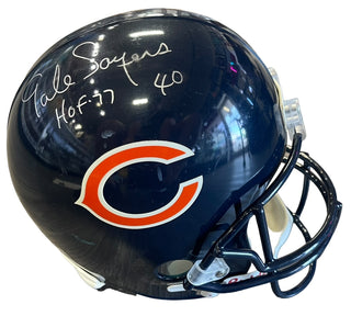Gale Sayers "HOF 77" Autographed Chicago Bears Helmet (JSA)