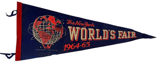 Worlds Fair New York 1964-65 Vintage Felt Pennant Banner