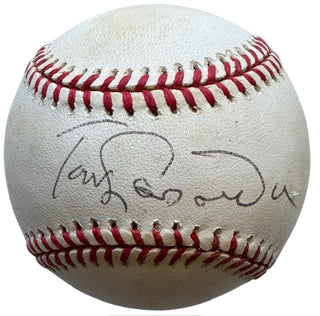 Tom Lasorda Autographed Official National League Baseball (JSA)