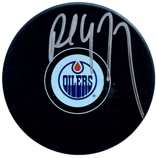 Paul Coffey Autographed Edmonton Oilers Logo Puck (Beckett)