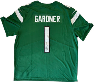 Ahmad Sauce Gardner Signed New York Jets Authentic Fanatics Green Nike Jersey (Beckett)