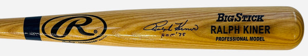 Ralph Kiner Autographed Rawlings Adirondack Big Stick Bat