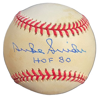 Duke Snider HOF 80 Signed Official Jackie Robinson 50th Anniversary Baseball