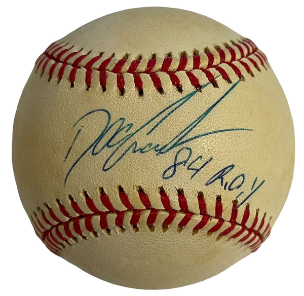 Dwight Doc Gooden 84 ROY Autographed Official National League Baseball