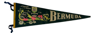 Bermuda Map Vintage Pennant Banner
