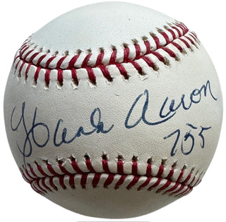 Hank Aaron 755 Autographed Official Major League Baseball (JSA)