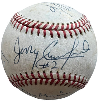 1992 World Series Umpires Autographed Baseball (JSA)