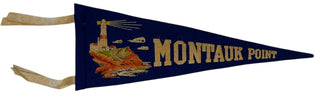 Montauk Point Vintage Felt Mini Pennant