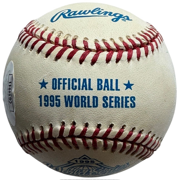 Greg Maddux Autographed Official 1995 World Series Baseball (JSA)