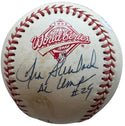 1992 World Series Umpires Autographed Baseball (JSA)