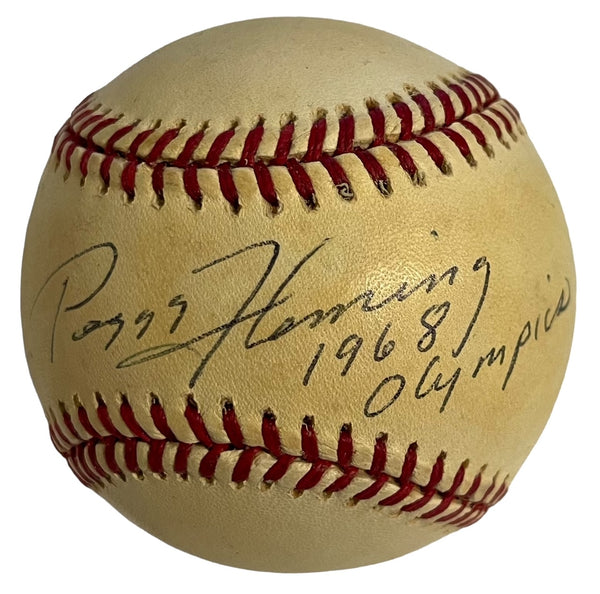 Peggy Fleming 1968 Olympics Autographed Official American League Baseball