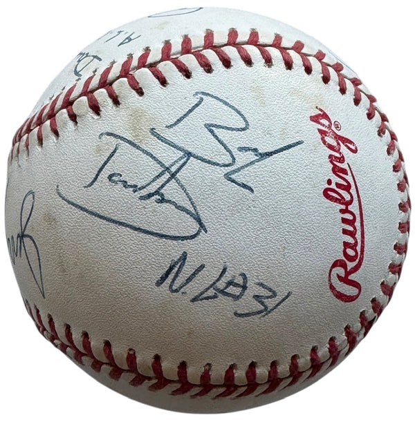 1992 World Series Umpires Autographed Baseball (JSA)