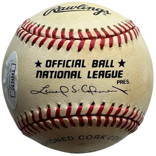 Lou Brock Autographed Official National League Baseball (JSA)