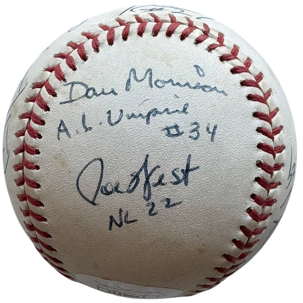 1992 World Series Umpires Autographed Baseball (JSA)