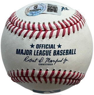 Christian Yelich Autographed Official Major League Baseball (Beckett)