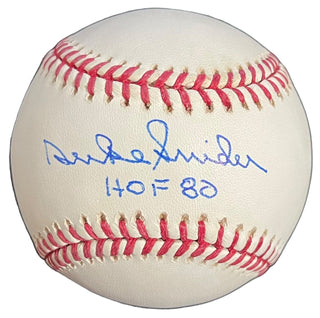 Duke Snider HOF 80 Autographed Official Major League Baseball