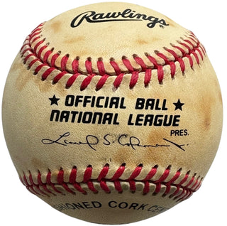 Eddie Mathews Autographed Official National League Baseball