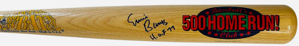 Ernie Banks Autographed Cooperstown 500 Homerun Club Bat (JSA)