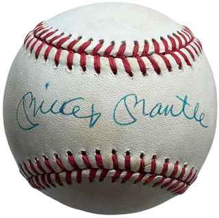 Mickey Mantle Autographed Official American League Baseball (JSA)