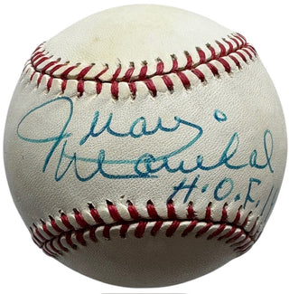 Juan Marichal Autographed Official American League Baseball
