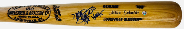 Mike Schmidt Autographed Louisville Slugger 180 Bat (JSA)