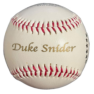 Duke Snider Autographed Official Player Logo Baseball
