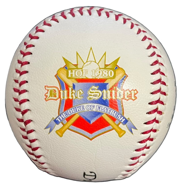 Duke Snider Autographed Official Player Logo Baseball